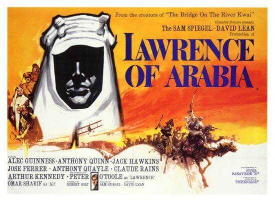 افضل افلام الحروب التاريخية ستشاهدهم في حياتك - 15 فيلم حربي تاريخي 13 Lawrence of Arabia 1963